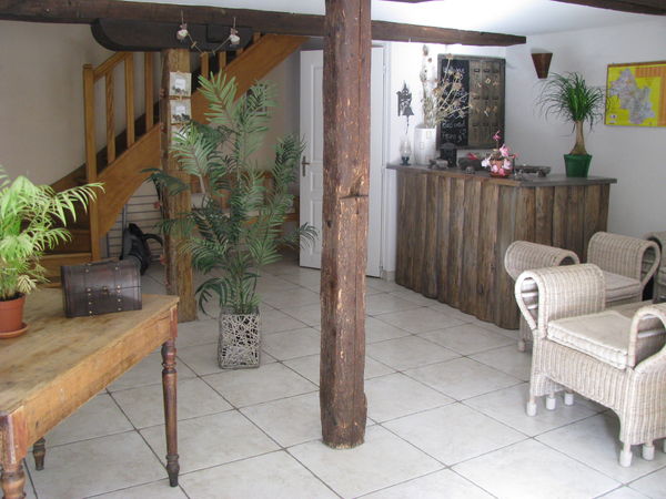 hall d'acceuil du gite Moulin Piongo - à la campagne