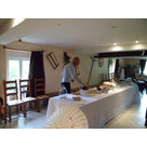 buffet en blanc, gite pour mariage