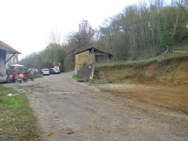 création du parking gite rhone alpes