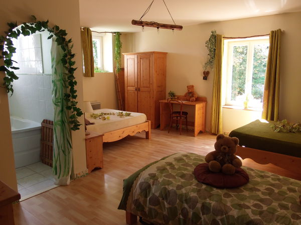 chambre "Forêt" (gîte pour séminaire) chambre "Forêt" (gîte pour séminaire)