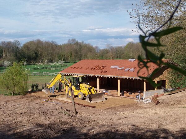 le futur chapiteau en bois pour les festivités le futur chapiteau en bois pour les festivités